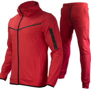 men's hooded sportswear top and trousers set, view 5 - MRSLM
