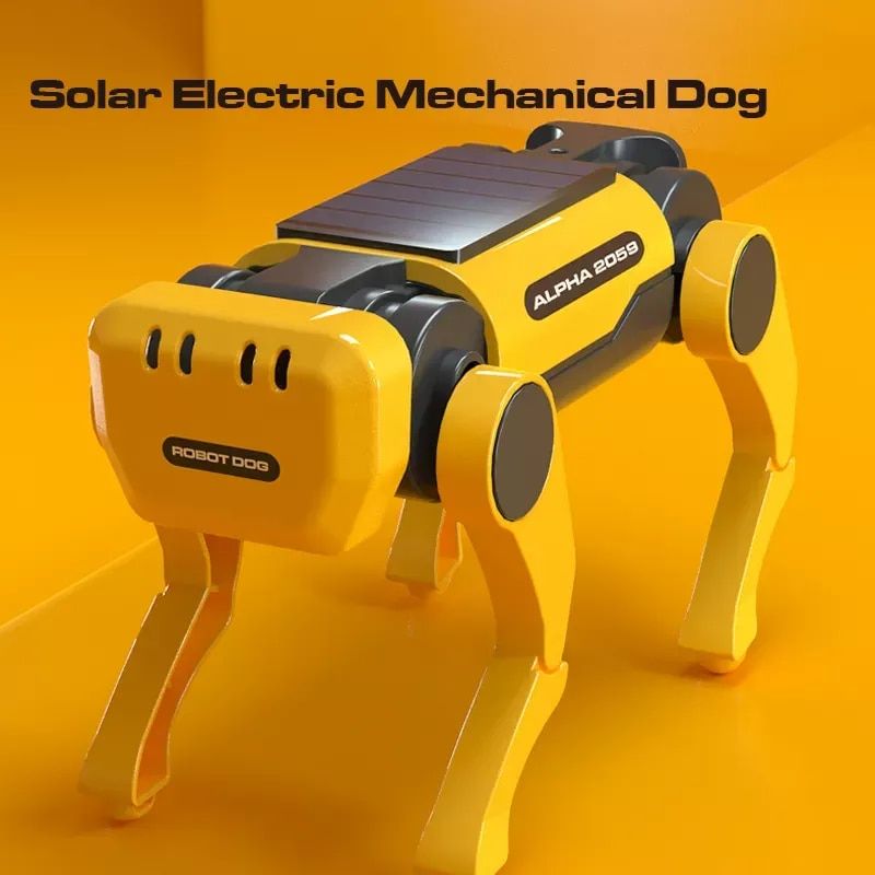 solar DIY mechanical dog robot kit, view 3 - MRSLM