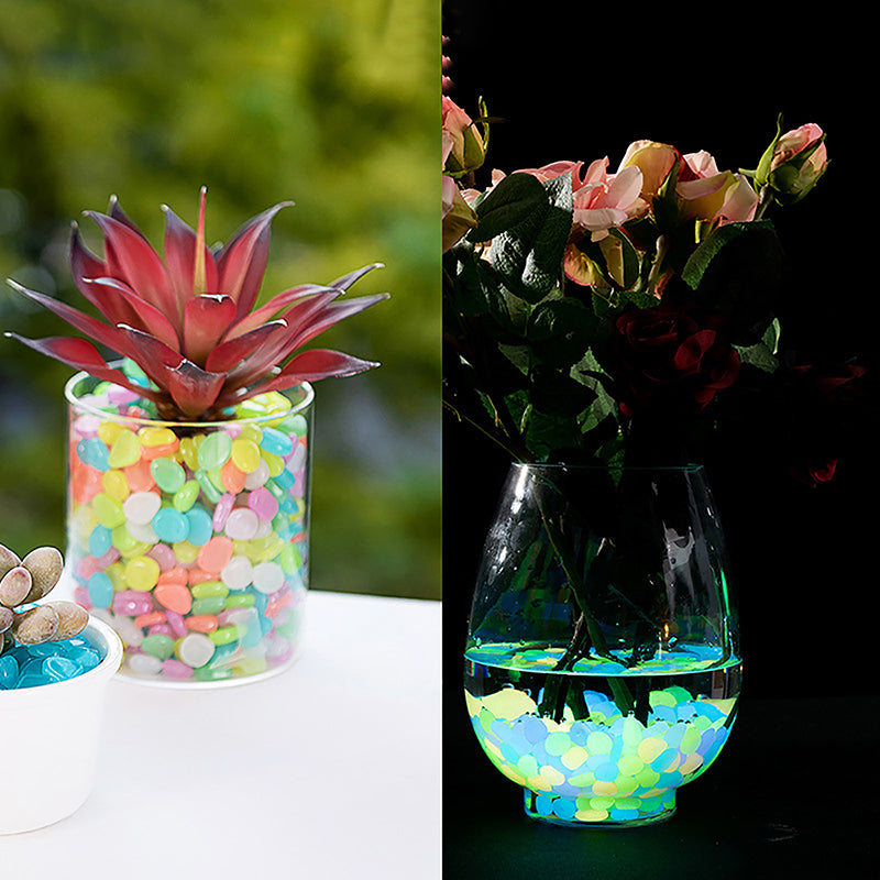 100 pedras decorativas que brilham no escuro
