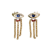 925 silver eye earrings, view 5 - MRSLM