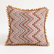 moroccan boho tassel cushion covers, view 7 - MRSLM