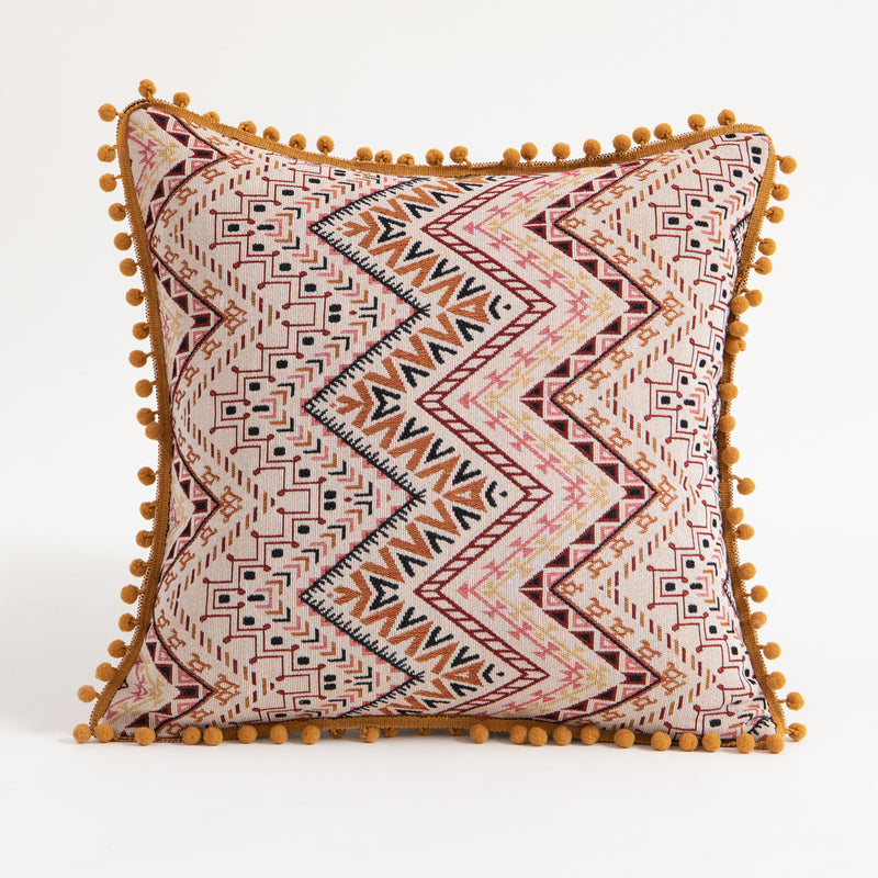 moroccan boho tassel cushion covers, view 7 - MRSLM
