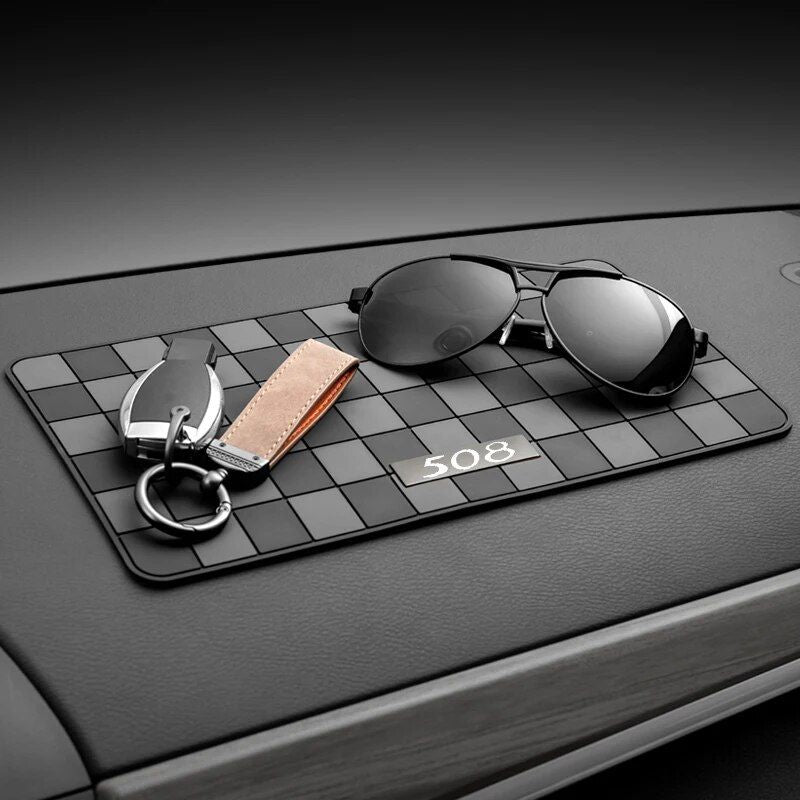 Non-Slip Silicone Car Dashboard Mat for Phone & Sunglasses Storage