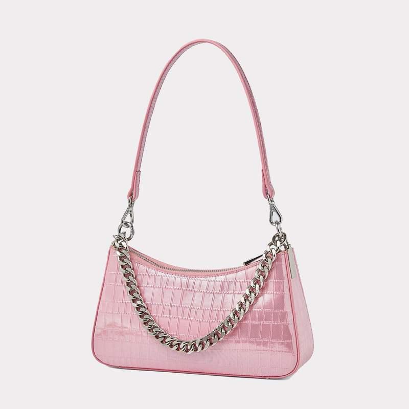 alligator pattern leather shoulder bag - MRSLM