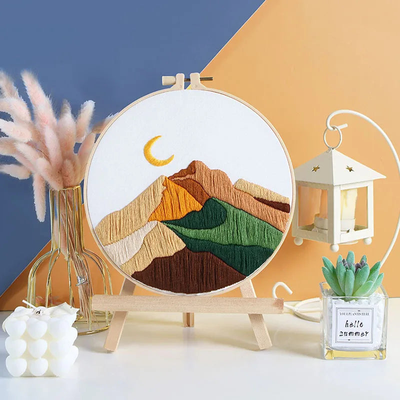 diy floral embroidery kit, view 11 - MRSLM