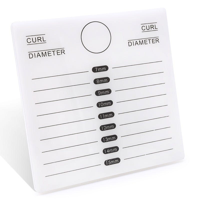 acrylic false eyelashes palette with tick mark stand, view 2 - MRSLM