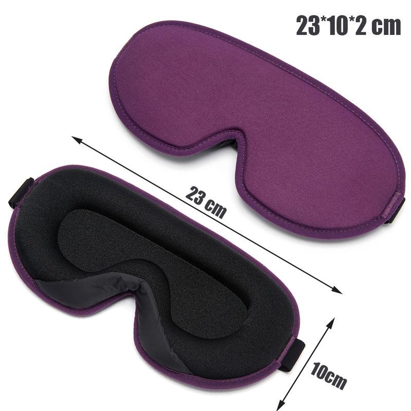 3D memory foam silk sleep mask, view 2 - MRSLM