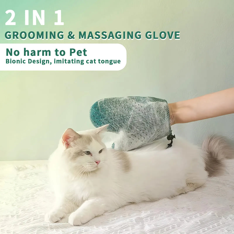 2-in-1 pet grooming and fur removal glove, view 5 - MRSLM