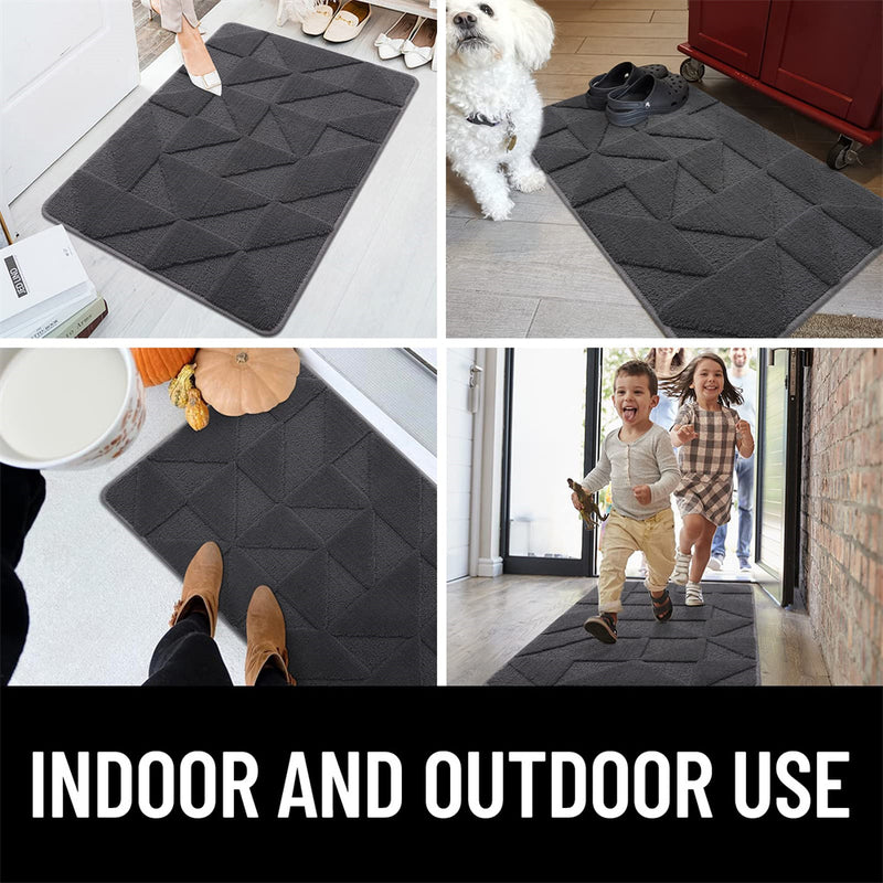 geometric non-slip door mat, view 11 - MRSLM