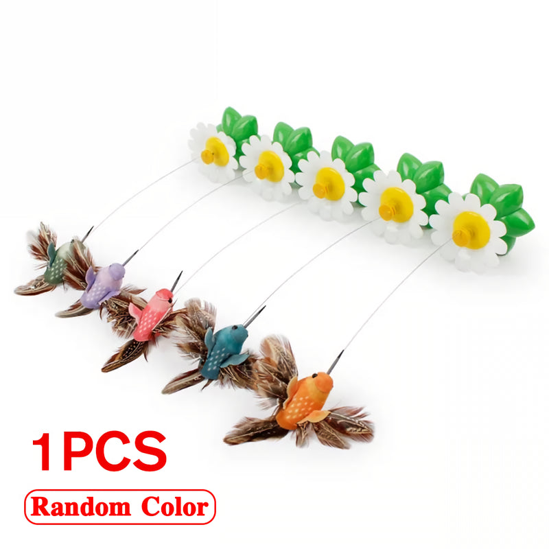 electric rotating butterfly cat toy, view 2 - MRSLM