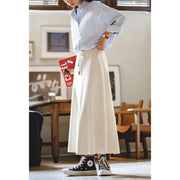 retro ribbed knit a-line skirt, view 4 - MRSLM