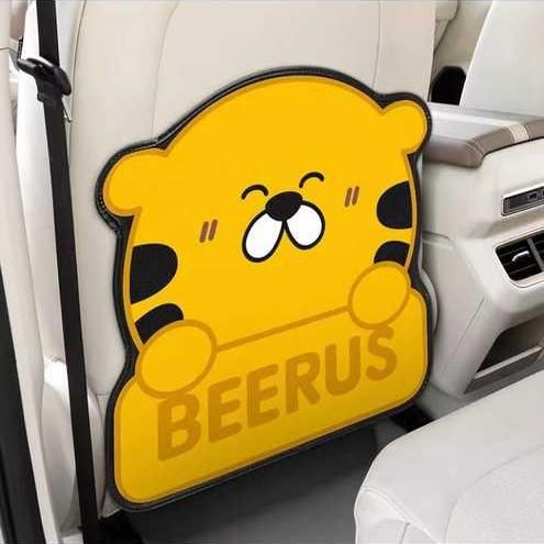 Kid-Friendly Car Seat Protector - Waterproof, Cartoon-Designed Anti-Kick Mat