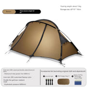 ultralight 1-person camping tent, view 2 - MRSLM
