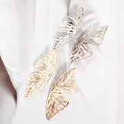 angel wing butterfly stud earrings for women, view 5 - MRSLM