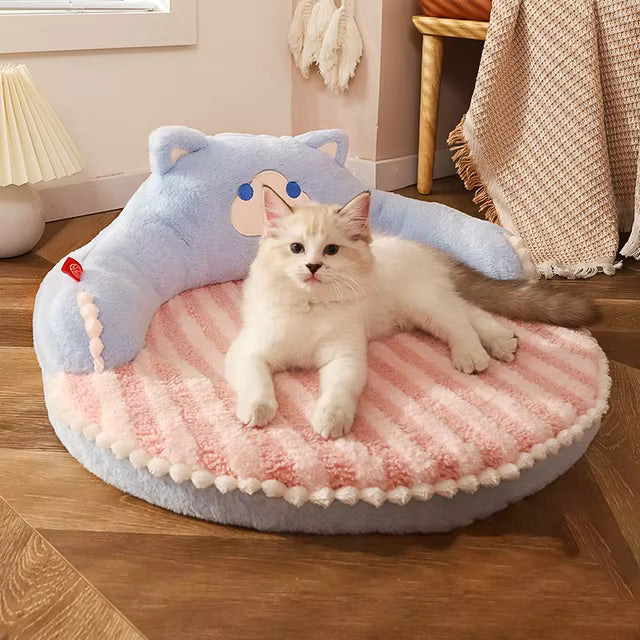 cozy bear-shaped cat sofa mat - MRSLM