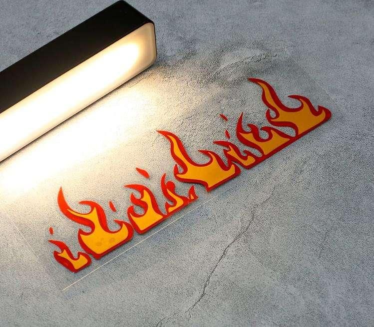 vinyl fire stickers for car motorcycle and laptop - MRSLM