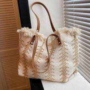 Large capacity fringe tote bag - MRSLM