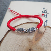 double pixiu red string bracelet - MRSLM