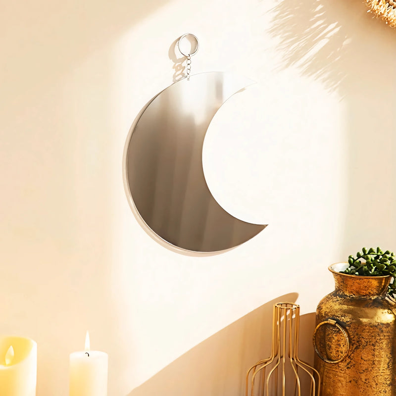gold moon acrylic wall mirror, view 4 - MRSLM