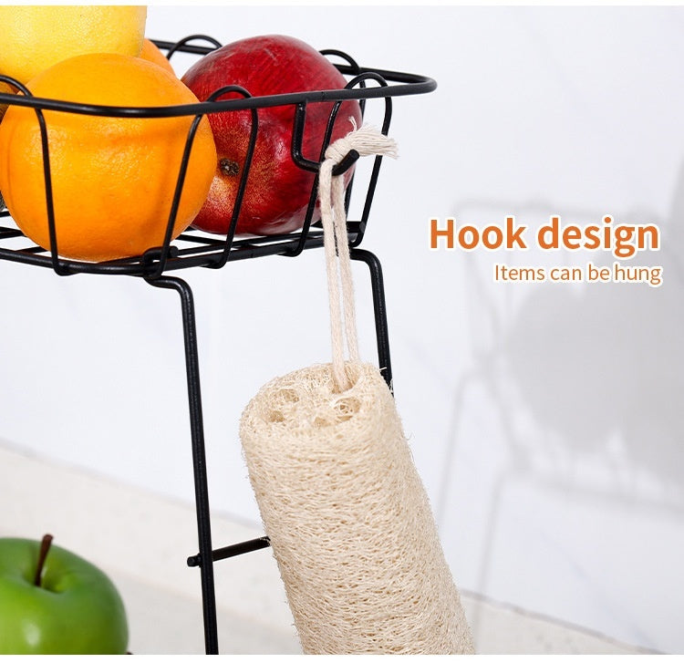 iron snack fruit storage basket, view 8 - MRSLM