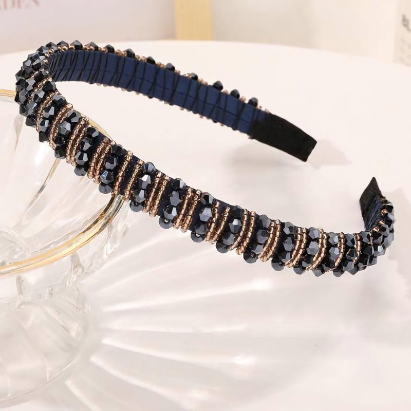 rhinestone crystal headband, view 5 - MRSLM