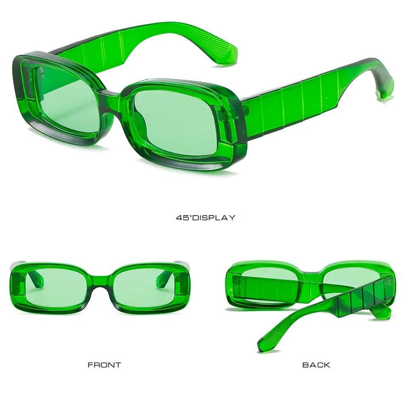 Clear plastic retro sunglasses, view 11 - MRSLM