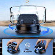 360 rotatable car phone holder with eyeglasses storage, view 4 - MRSLM