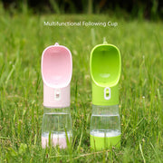 portable pet water bottle with food bowl, view 6 - MRSLM