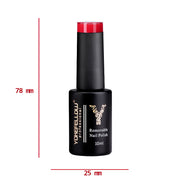 bright red gel nail polish, view 8 - MRSLM