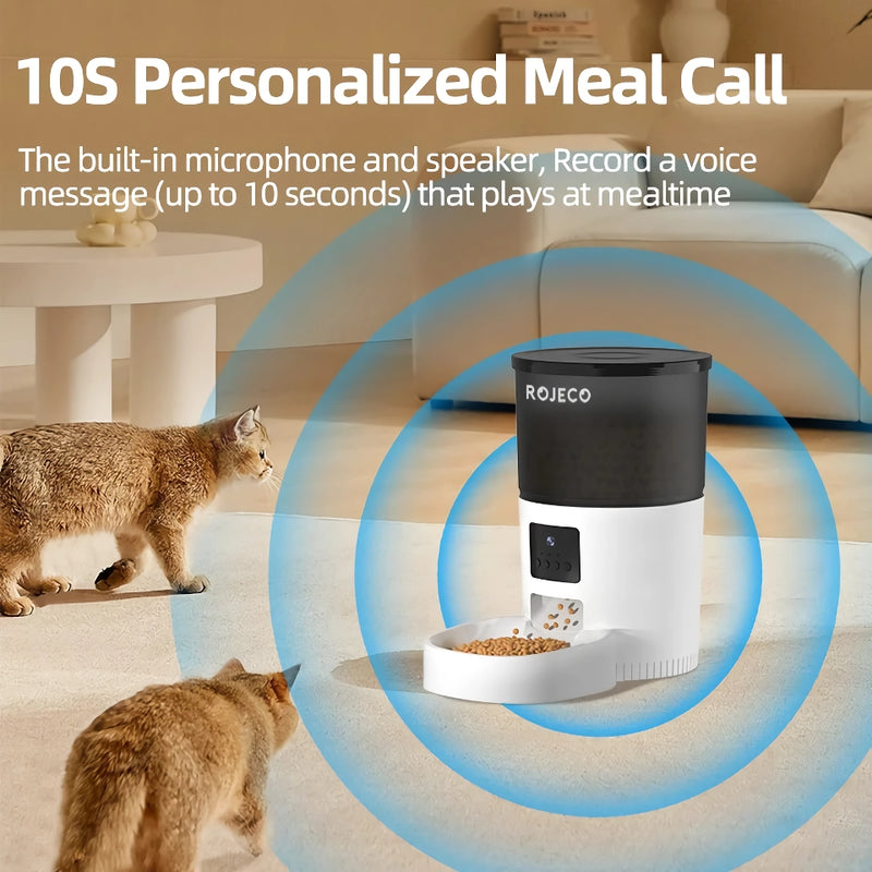 3l smart automatic pet feeder with camera, view 6 - MRSLM