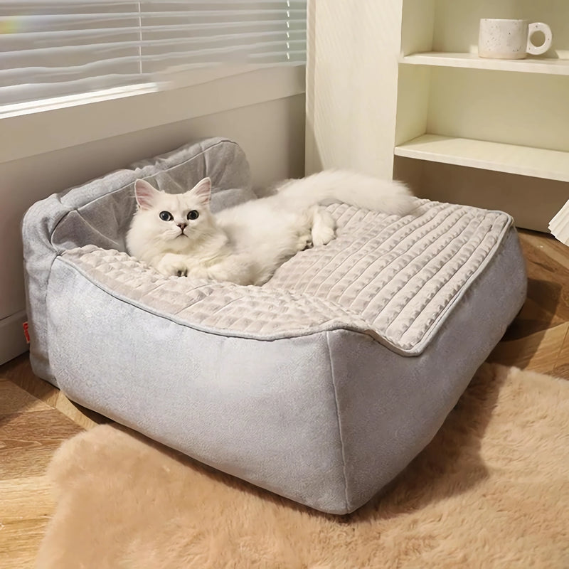 cozy sofa bed for cats and small dogs, view 3 - MRSLM