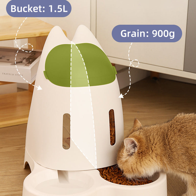 automatic pet feeder and water dispenser, view 8 - MRSLM