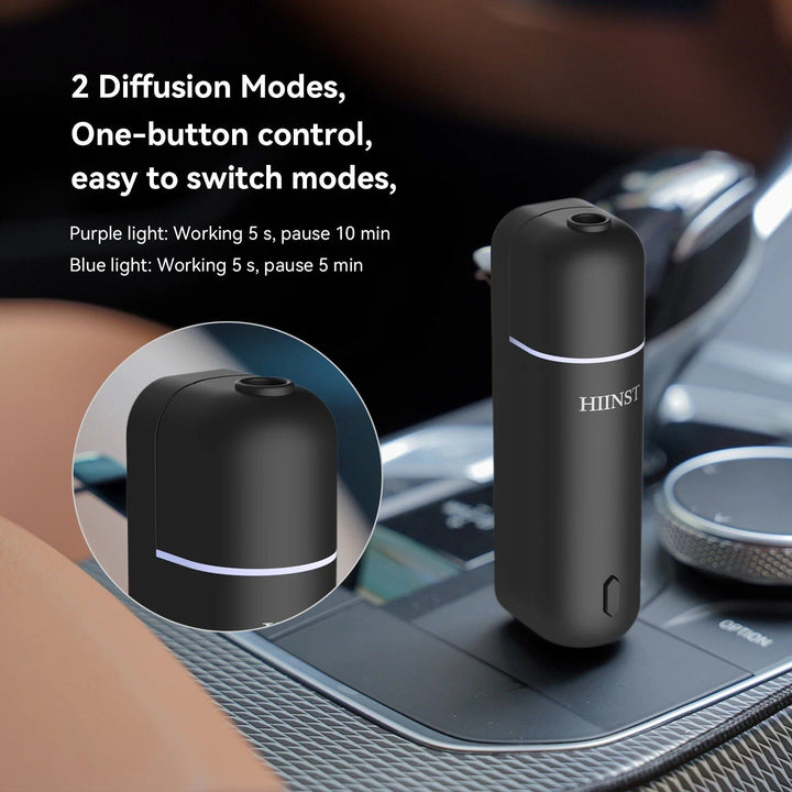 Luxurious Aroma Journey: Electric Waterless Car Perfume Diffuser with Vent Clip