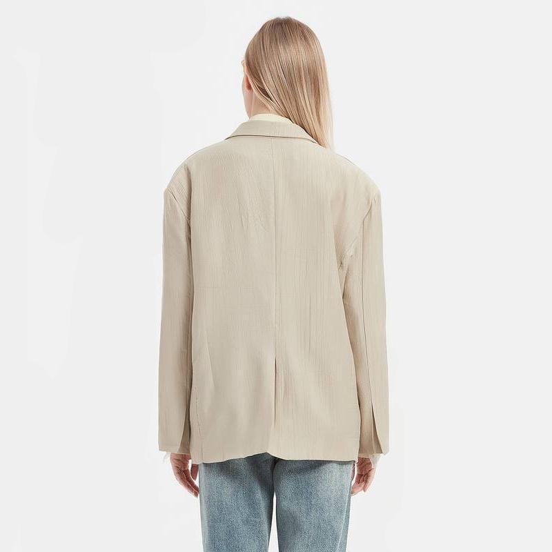 Eleganter khakifarbener Blazer für Damen