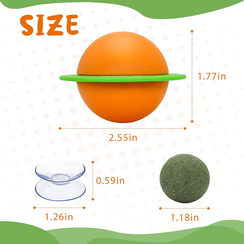 rotating cat grass ball toy, view 10 - MRSLM