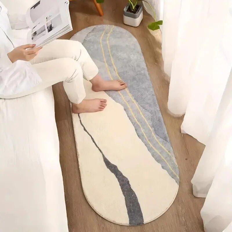 soft fleece fabric rug, view 5 - MRSLM