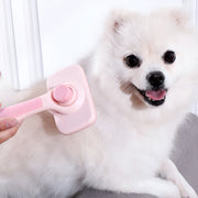 pet grooming brush with steel comb, view 7 - MRSLM