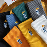 Embroidered astronaut space socks, view 9 - MRSLM