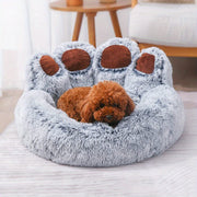 bear paw shaped pet bed, view 3 - MRSLM