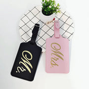 Mr. and Mrs. couples luggage tags, view 5 - MRSLM