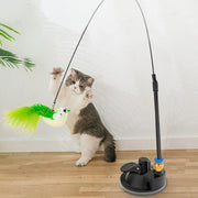 feathered bird wand cat toy - MRSLM