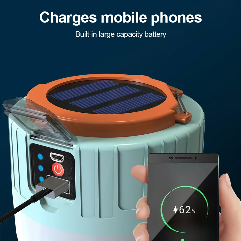solar camping lantern with power bank, view 5 - MRSLM