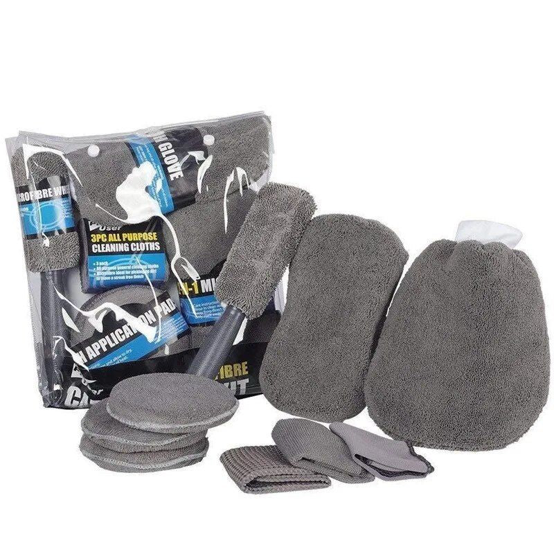 9-Piece Microfiber Car Cleaning and Detailing Kit
