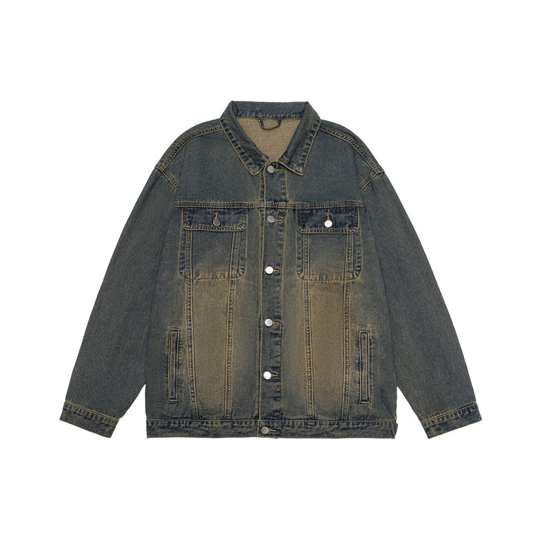 Men's washed denim jacket, view 8 - MRSLM