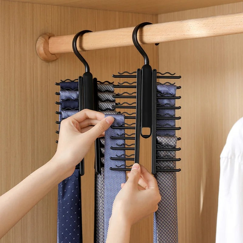 rotatable tie and belt hanger, view 5 - MRSLM