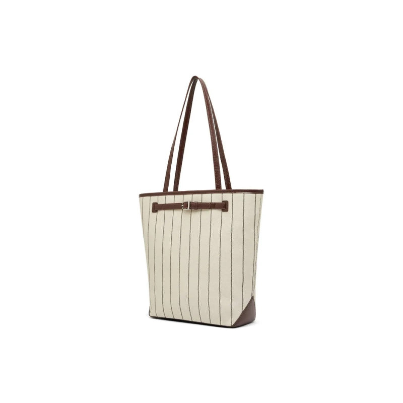 genuine leather bucket shoulder bag, view 3 - MRSLM