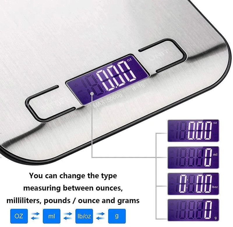 electronic kitchen scale, view 4 - MRSLM