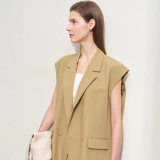 long loose vest jacket, view 2 - MRSLM