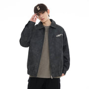 American retro PU leather coat - MRSLM