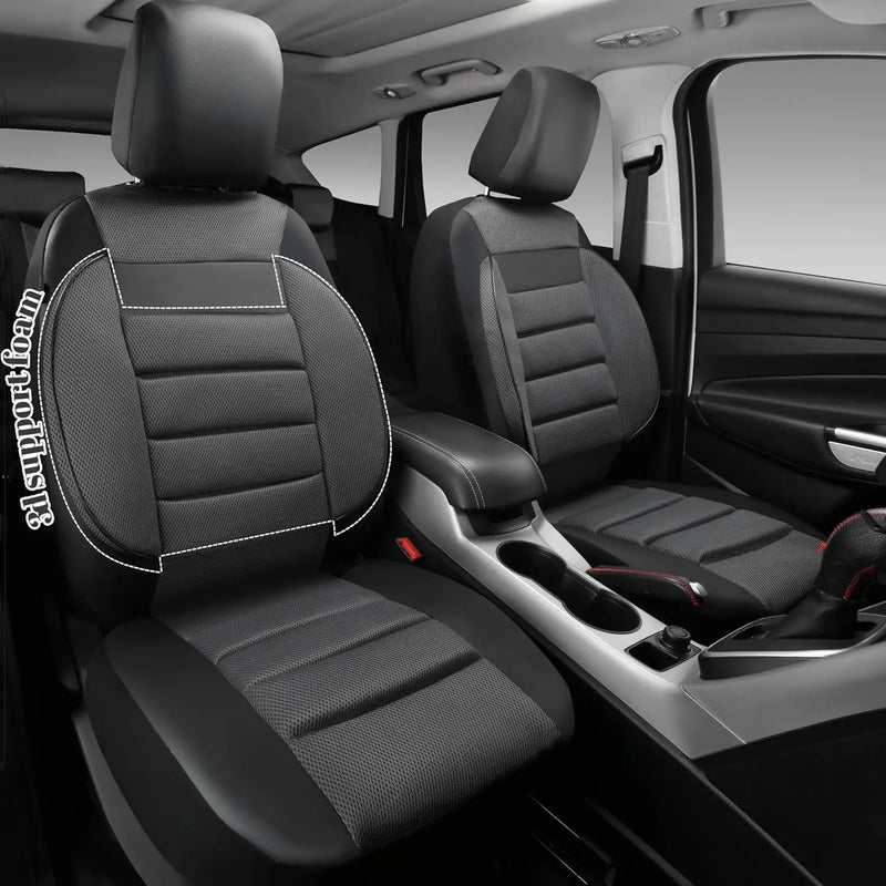 leather car seat covers with 3D foam, view 2 - MRSLM